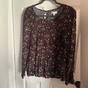 Grace & Lace - gently used Moonlit Floral Blouse in Smocked Ditsy - size L